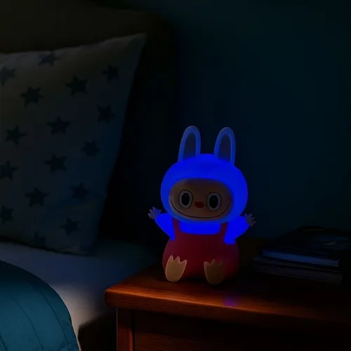 Luminária Abajur De Silicone Infantil Rgb Labubu - 5