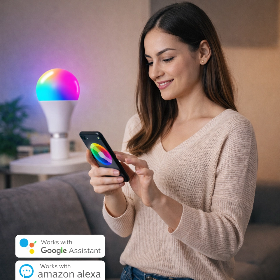 10W Lâmpada Inteligente Rgb Smart Life Tuya Para Alexa E Google Assistant SC-9412 - It-Blue - 4