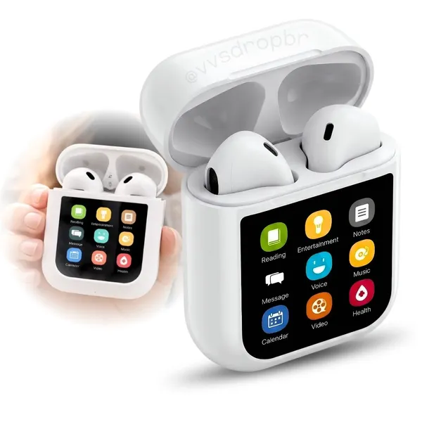 Fone Bluetooth Com Display Digital Touch Tela Sensível J60 MAX - imagem 5