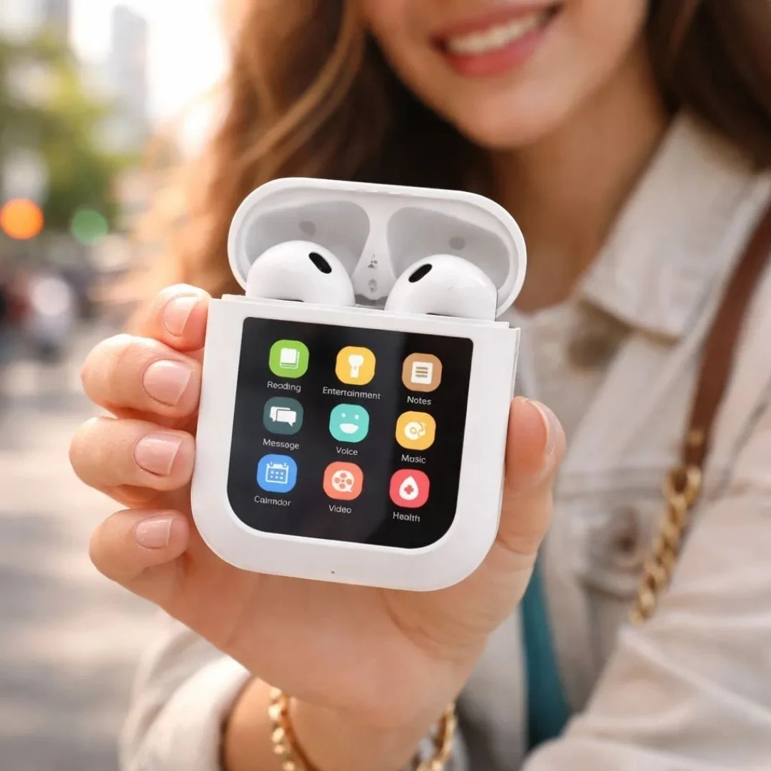 Fone Bluetooth Com Display Digital Touch Tela Sensível J60 MAX - 6