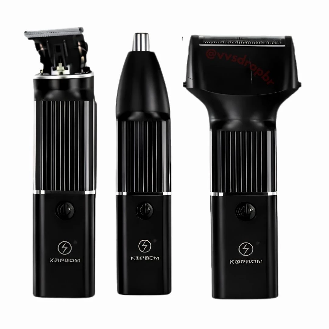 Aparador de Barba 3 em 1 Recarregável Bivolt Barbeador Ka-3698 Profissional - 2