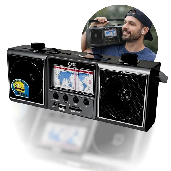 Rádio Analógico AM/FM/MP3 Livstar CNN-752 Portátil com USB e SD - imagem 3