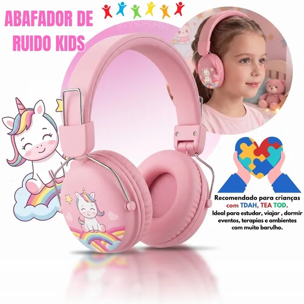 abafador de ruídos para autista fones de ouvido com cancelamento de ruído para crianças para estudar e dormir - imagem 1