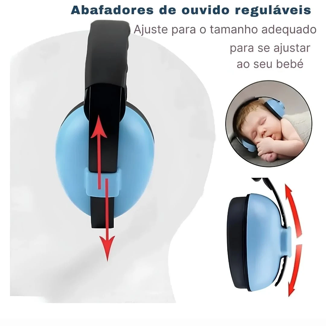 Abafador Ruido Infantil Anti Barulho Autismo Tea Tdah Ajusta - 6