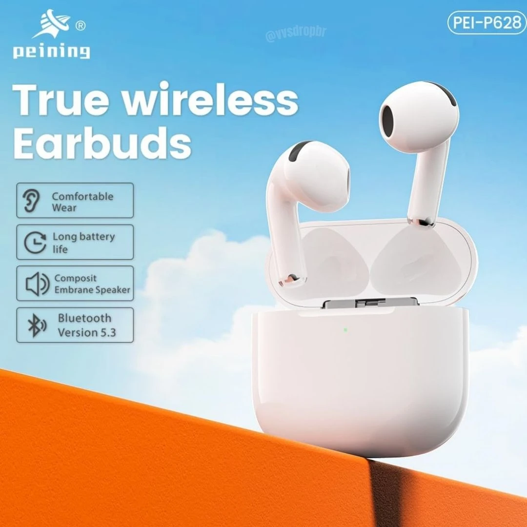 Fone de Ouvido Bluetooth Sem Fio Peining - Som Premium, Conforto e Liberdade - 7