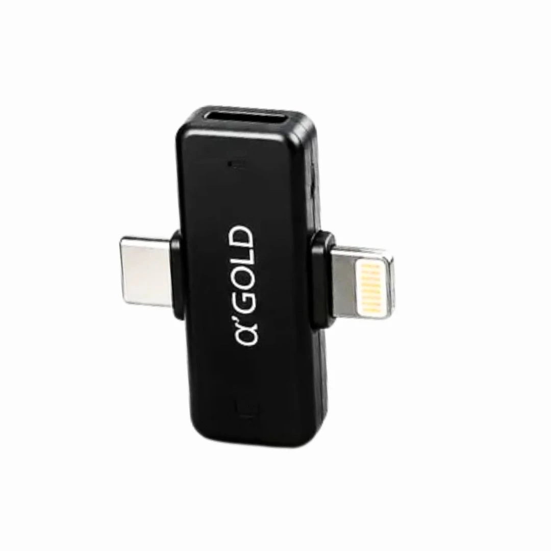 Microfone Lapela A'gold Mcf-38a Sem Fio Duplo iPhone Android - 7