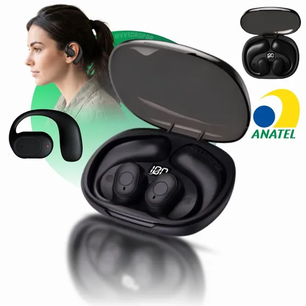 Fone De Ouvido Bluetooth Sem Fio De Indução Óssea Esportivo Altomex J-60L - imagem 1