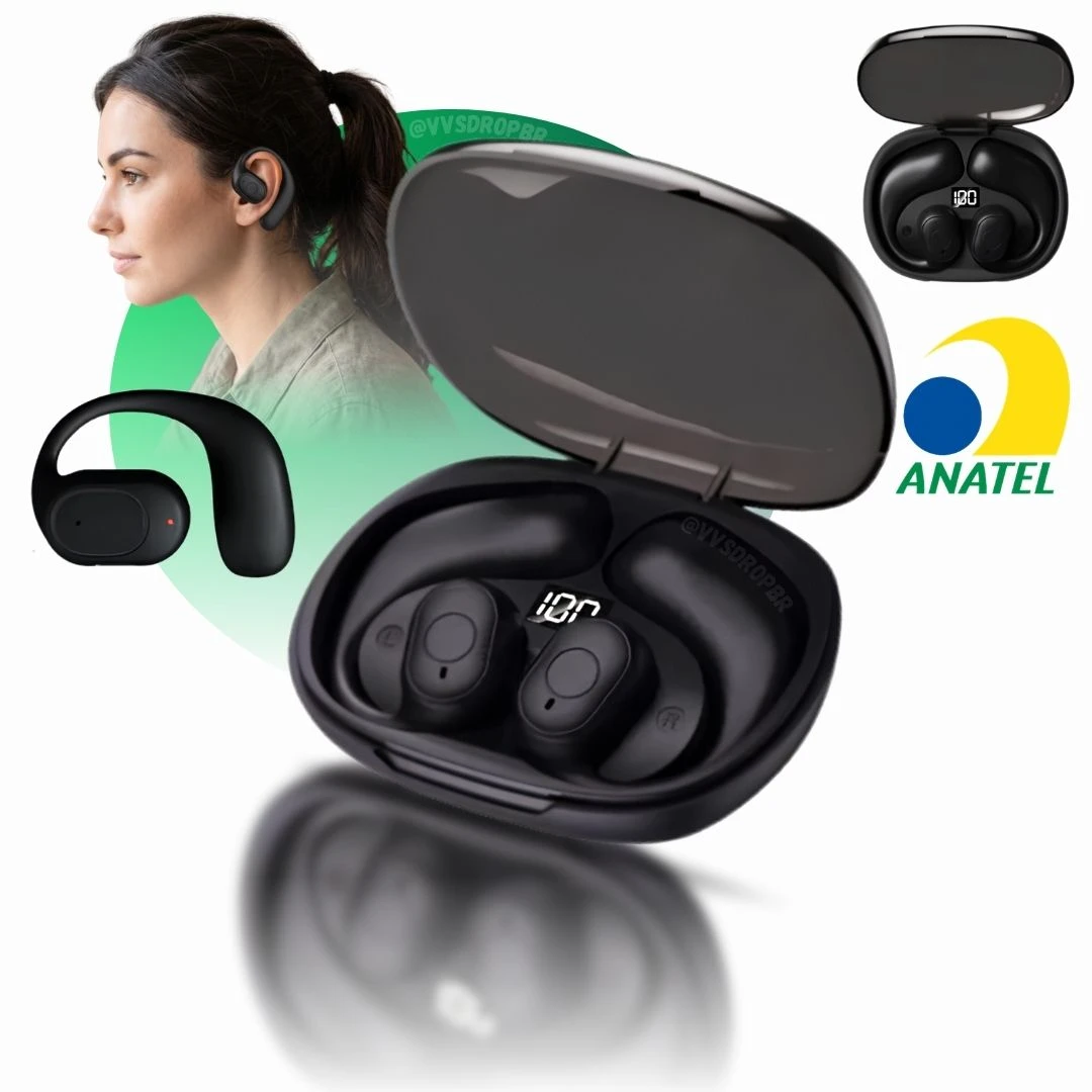 Fone De Ouvido Bluetooth Sem Fio De Indução Óssea Esportivo Altomex J-60L - 1