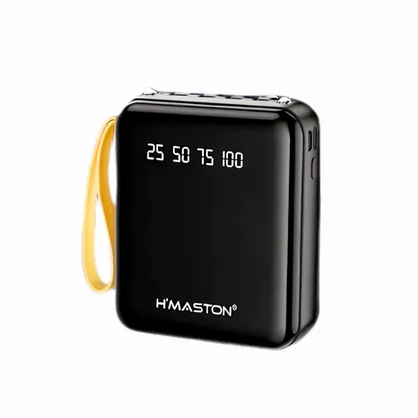 H'maston YD67 Carregador Power Bank Portátil 4 Cabos 10000mAh com indicador LED inteligente - imagem 4