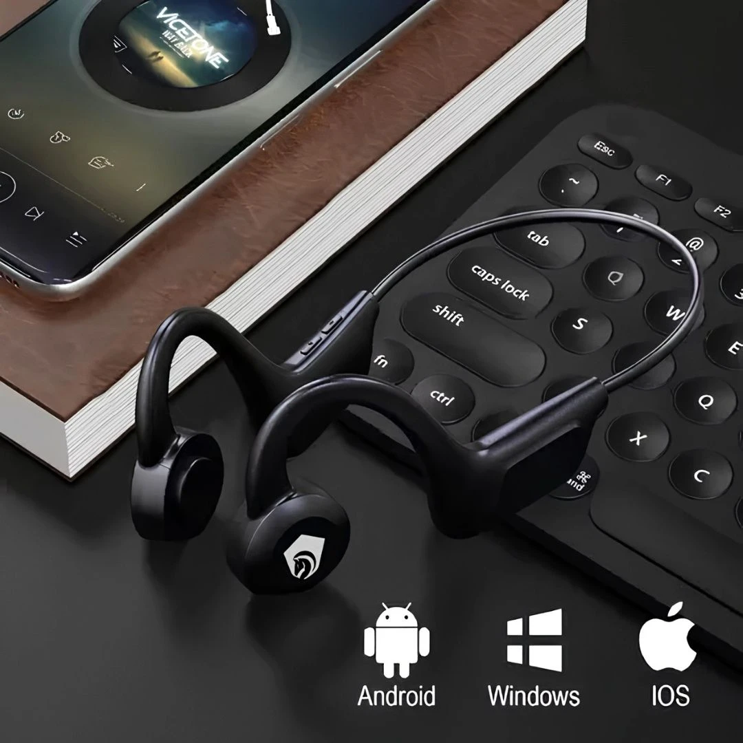 H'maston F921 Fone Ouvido De Condução Aérea Esportivo Bluetooth V5.2 Neckband Earflex - 6
