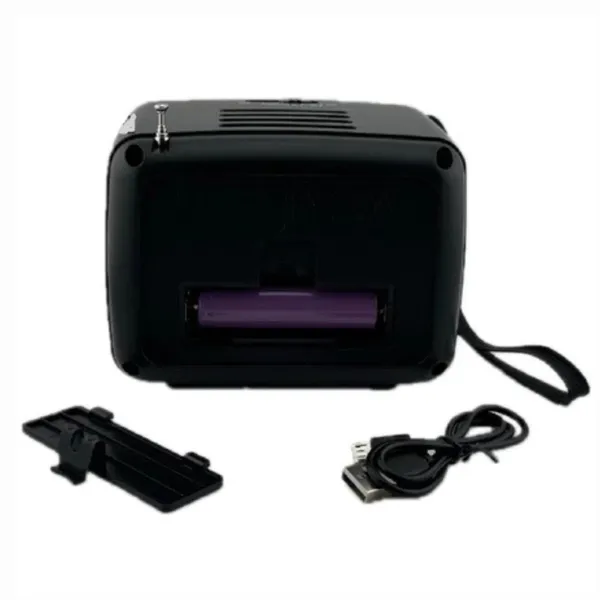 Rádio Retrô Bluetooth Portátil FM AM SW USB TF Card Recarregável Antena Externa Som Potente AD-078 - imagem 4
