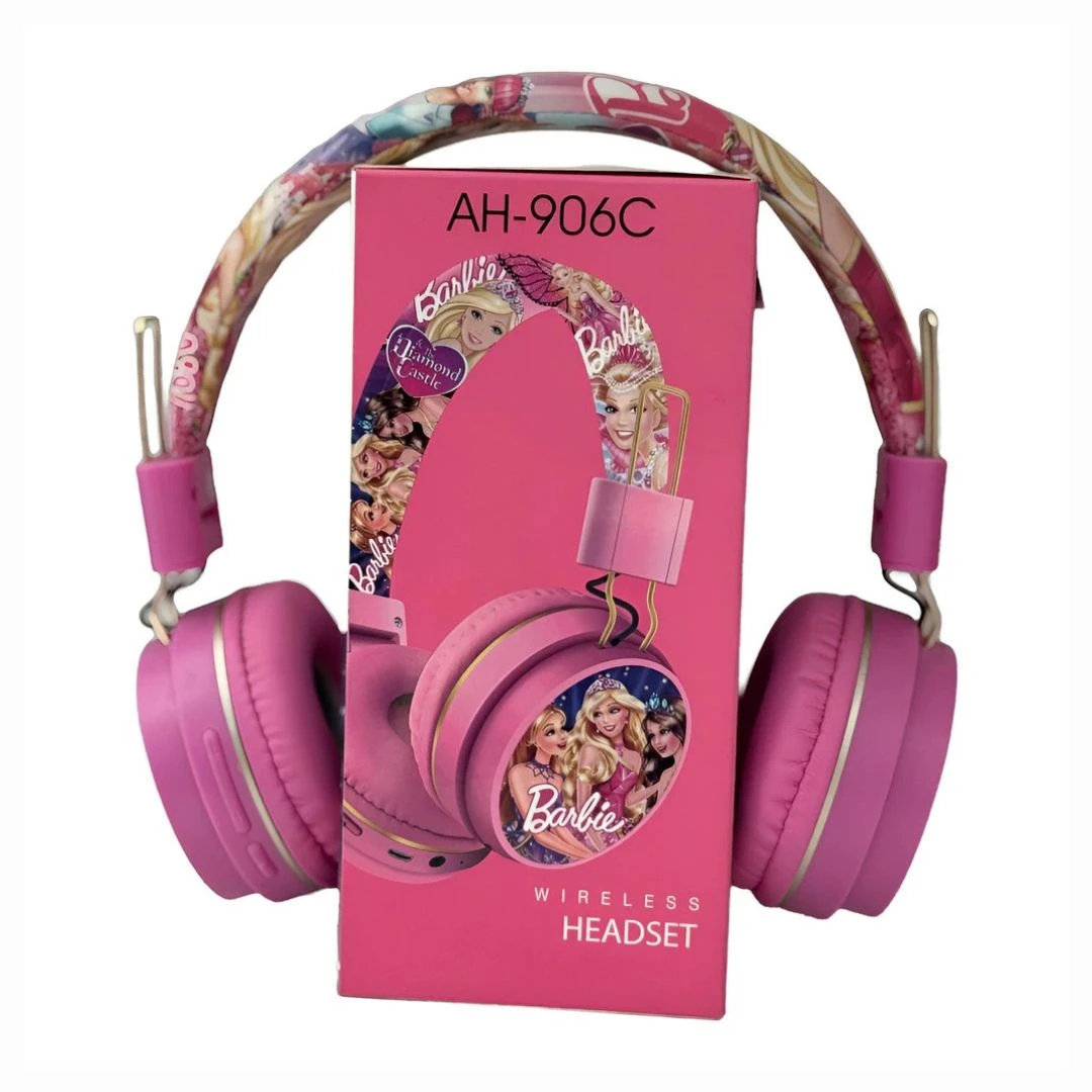 Fone infantil Bluetooth Barbie sem fio, recarregável, som confortável e ideal para crianças a partir de 3 anos. - 3