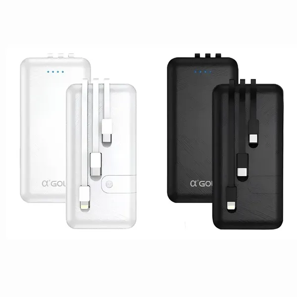 Power Bank Mini Carregador Portátil 10.000 Mah Bolsa A'gold - imagem 5