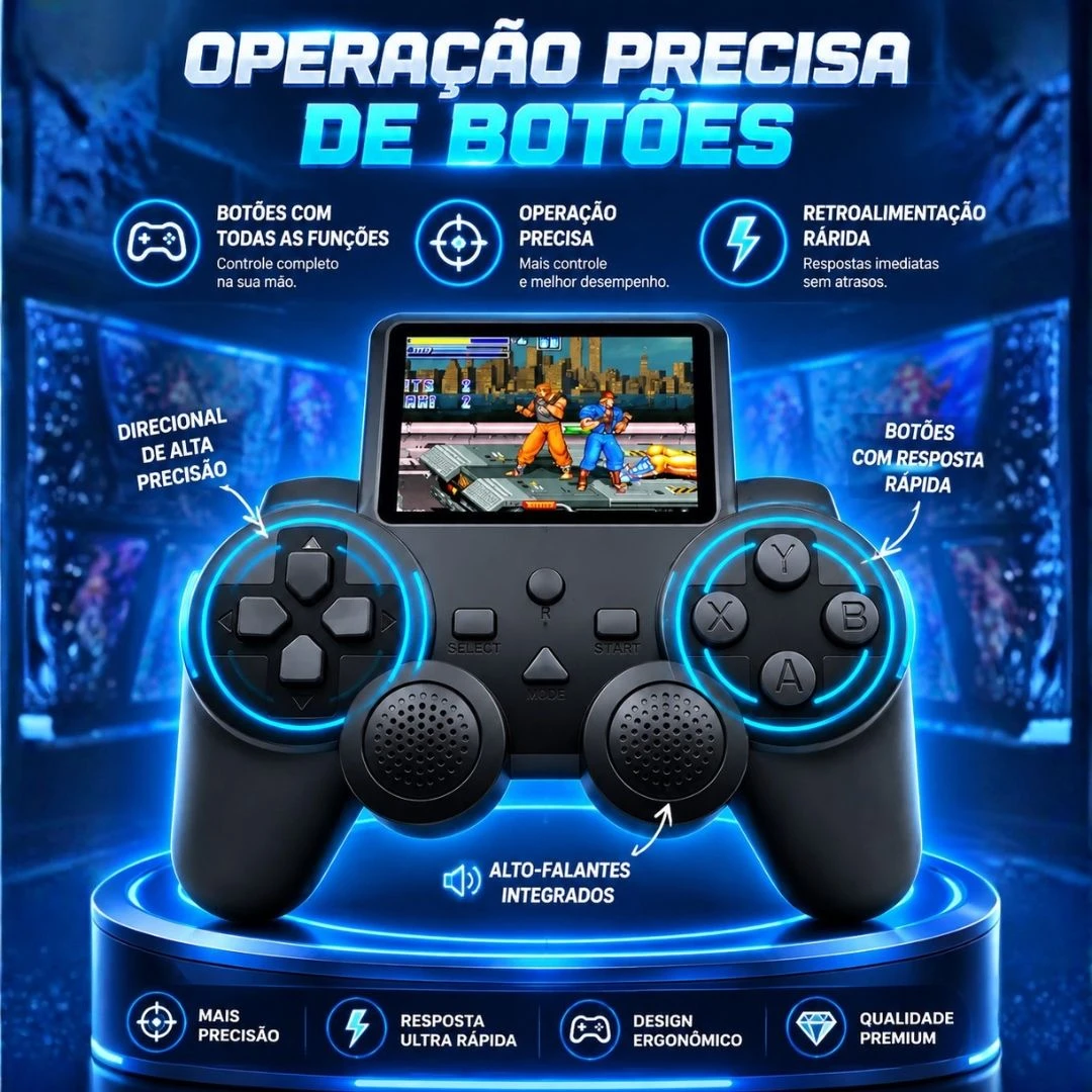 Gamepad Portátil 520 Jogos Controle Video Game Retro - 6
