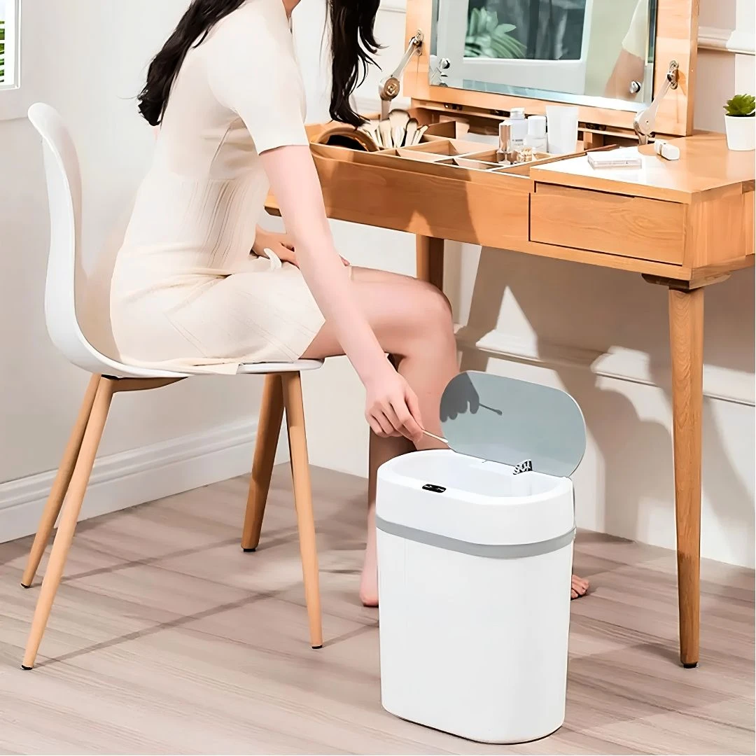 Lixeira Automática Com Sensor Inteligente 12 Litros Branco - 2