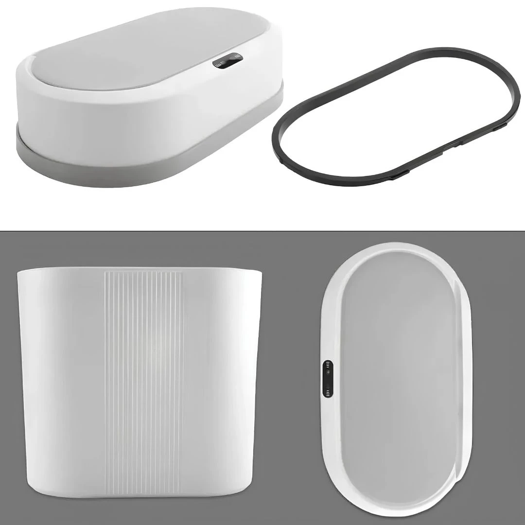 Lixeira Automática Com Sensor Inteligente 12 Litros Branco - 4