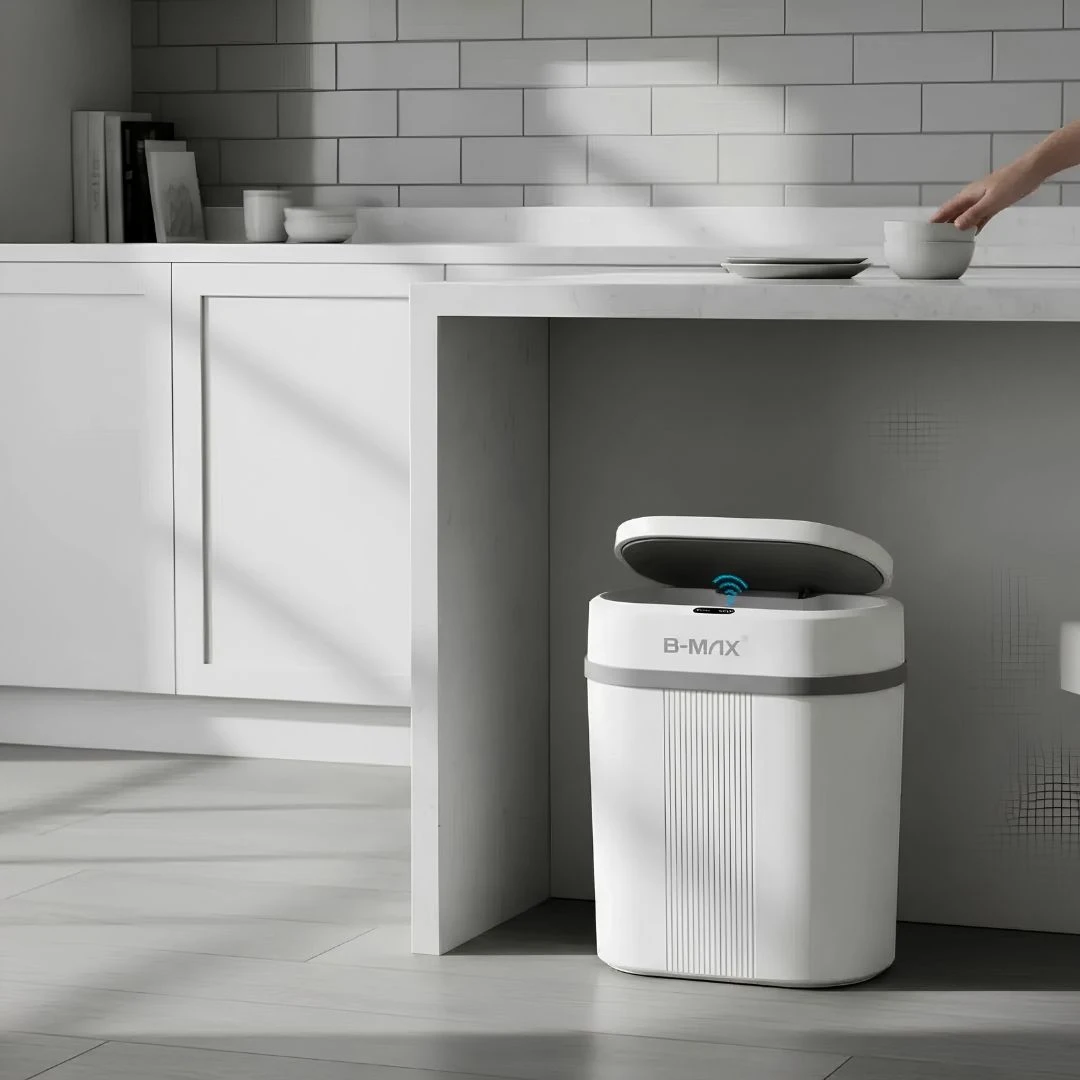 Lixeira Automática Com Sensor Inteligente 12 Litros Branco - 8