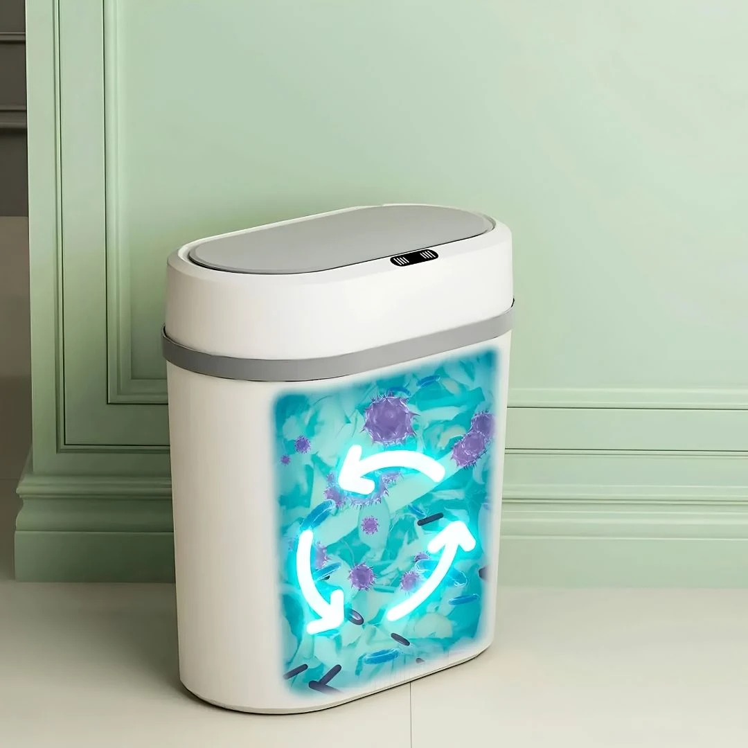 Lixeira Automática Com Sensor Inteligente 12 Litros Branco - 9
