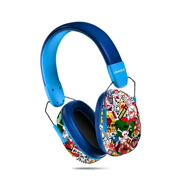 Fone Abafador De Ruido Infantil Criança Autista Tea TEA TDAH Azul - Lehmox - imagem 3