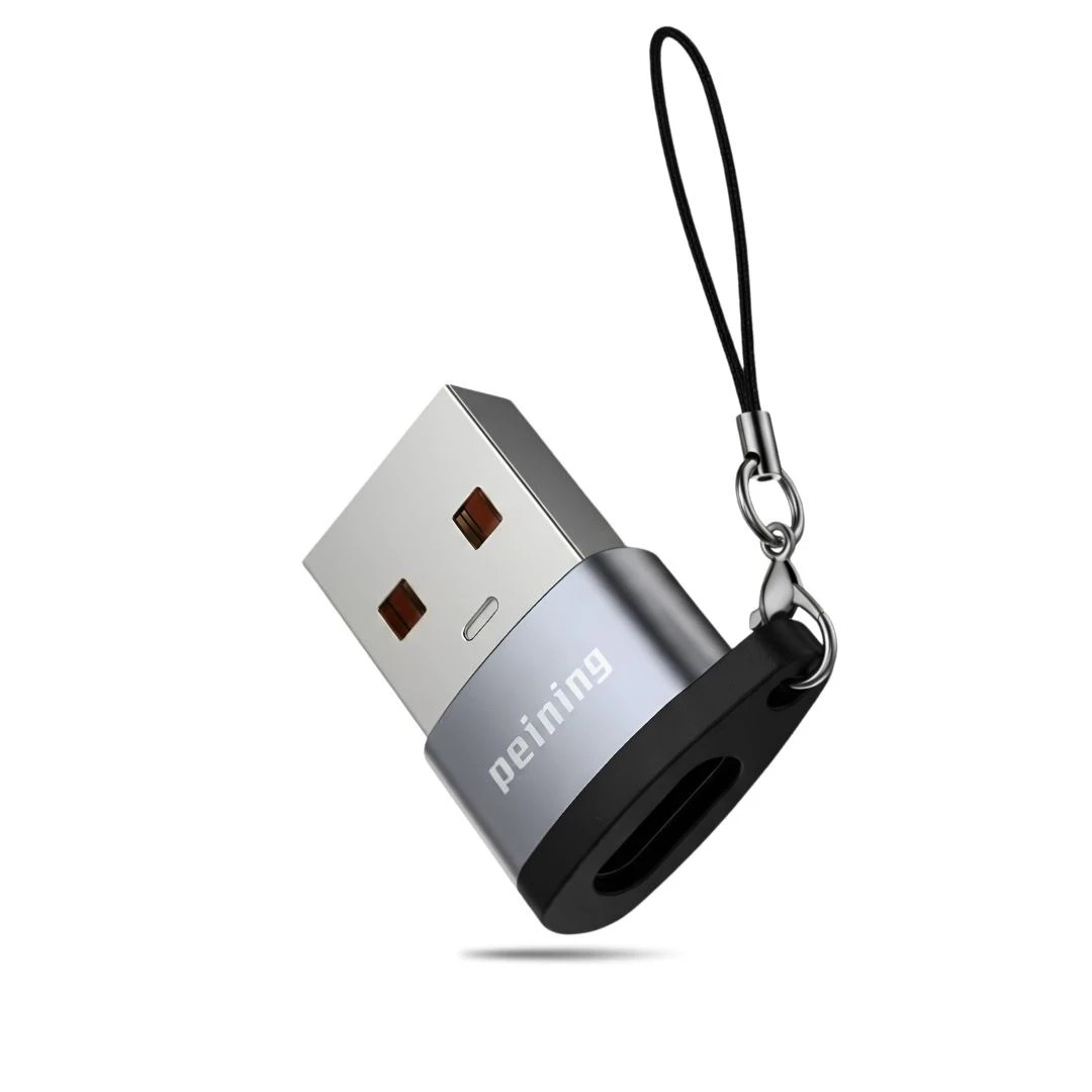 Adaptador Usb-A Para Usb-C peining Macho Fêmea Conversor Dados E Carga Rápida  - 3