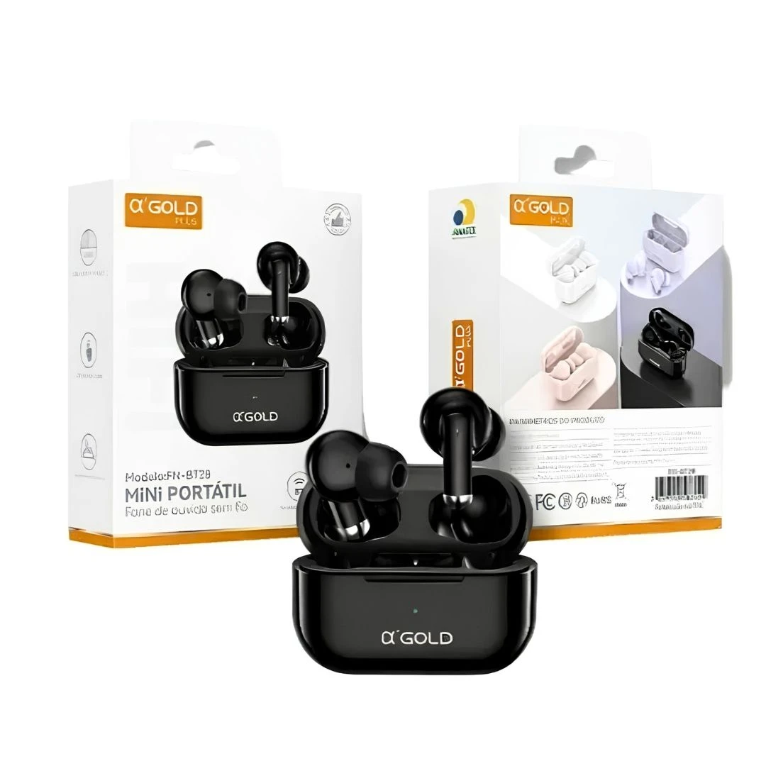 Fone de Ouvido Sem Fio A'Gold MINI FN-BT28 - 5