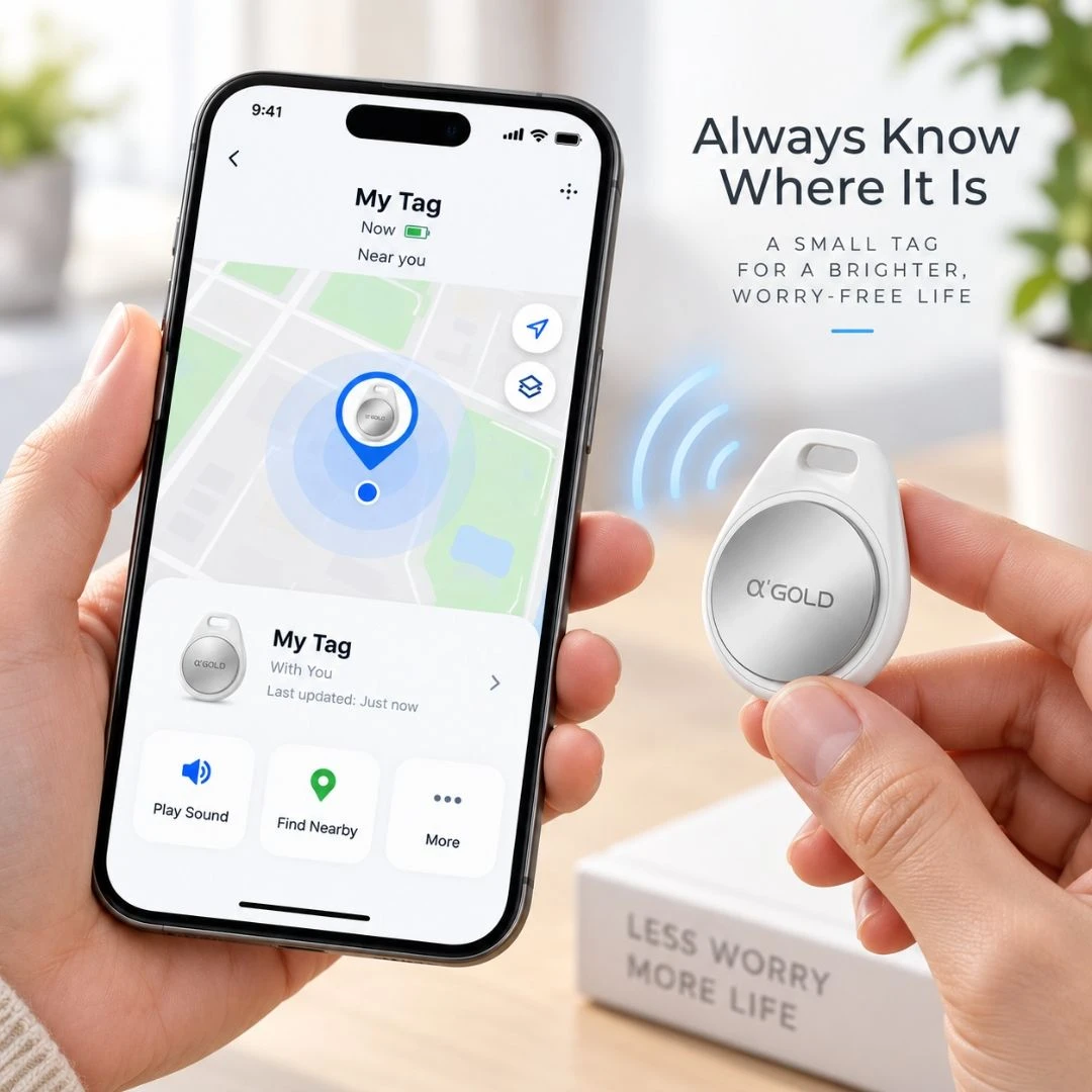 Smart Tag Rastreador GPS Localizador Air Tag Inteligente (Apple Find My) A'GOLD - 7