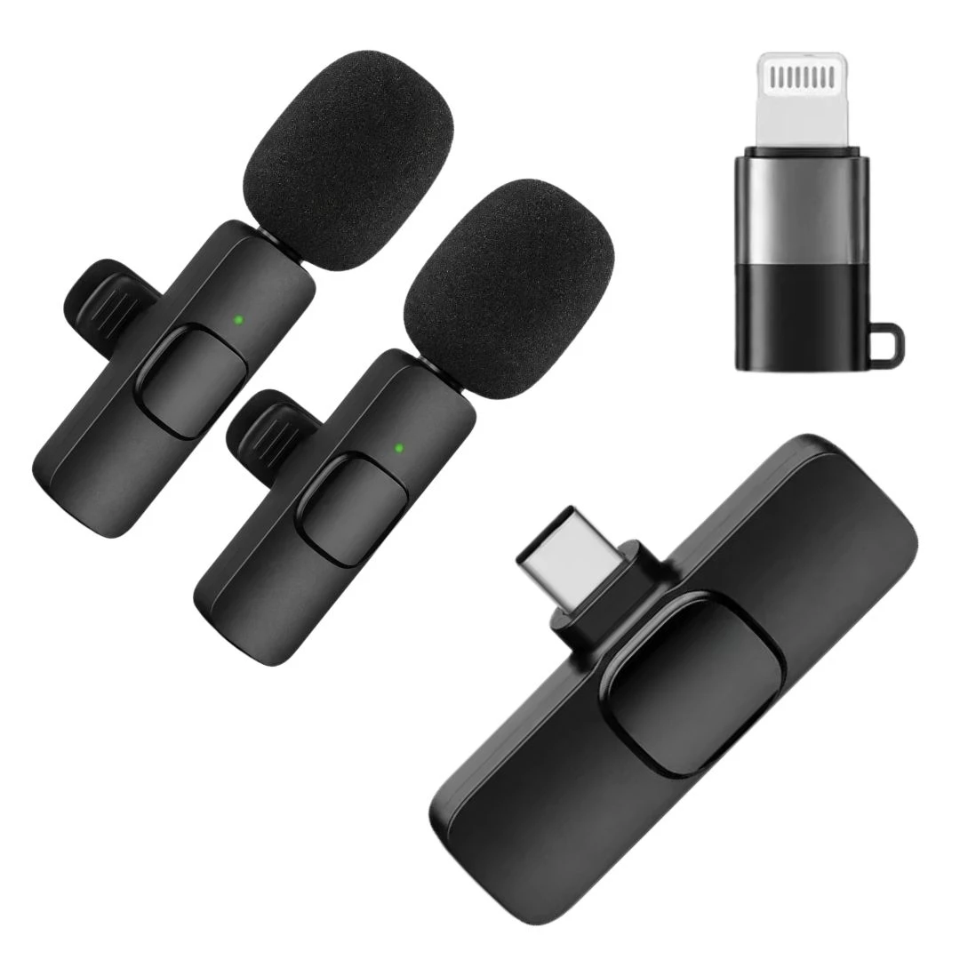 Microfone de Lapela A'Gold Sem Fio Bluetooth para Gravação e Entrevistas - 7