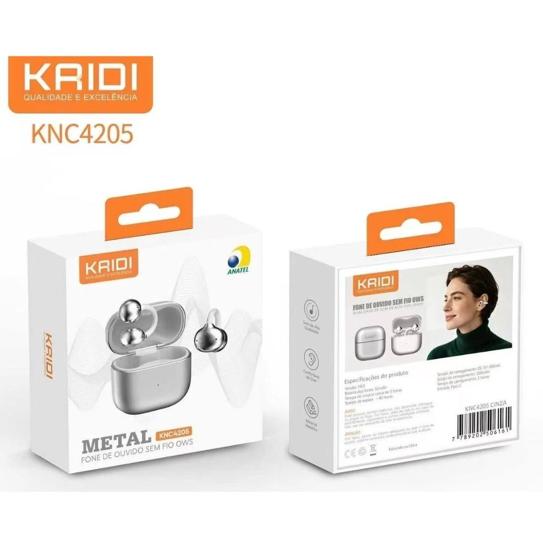 Fone de Ouvido Kaidi KNC4205 – Qualidade, Conforto e Graves Potentes - Academia - Android - IOS 2026 - 8