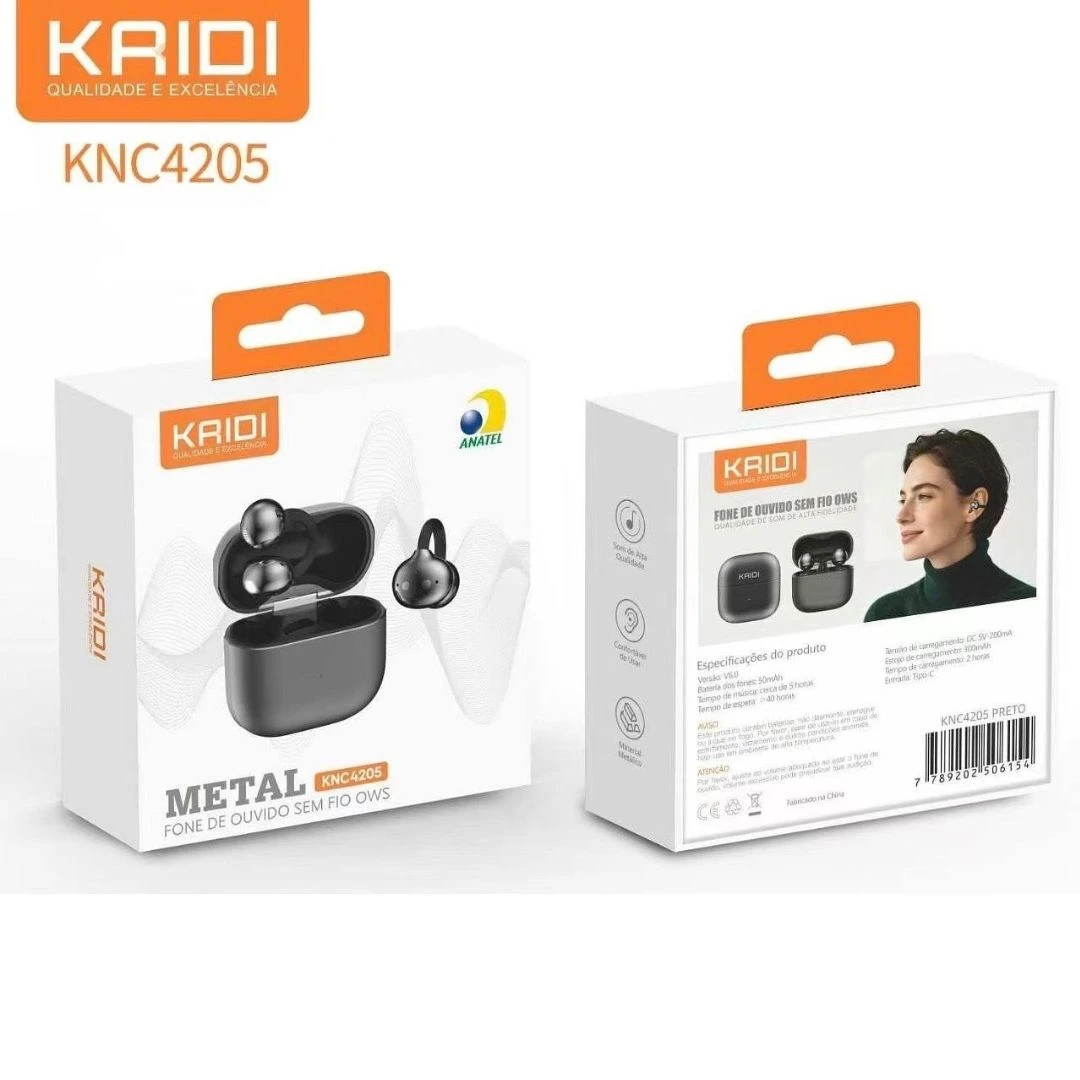 Fone de Ouvido Kaidi KNC4205 – Qualidade, Conforto e Graves Potentes - Academia - Android - IOS 2026 - 6