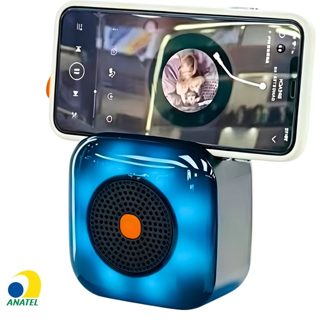 Caixa de Som Bluetooth 5.3 Portátil Lehmox LES-Q3B com Suporte para Celular, USB, Cartão TF e TWS - 2