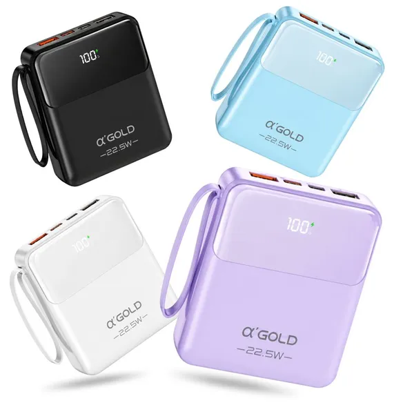 Carregador Portátil Powerbank 10000mAh 22.5W Compacto A'gold BTE-48 - imagem 4