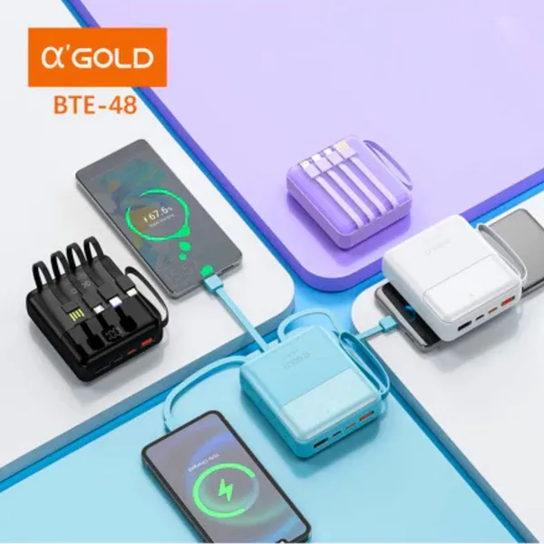 Carregador Portátil Powerbank 10000mAh 22.5W Compacto A'gold BTE-48 - imagem 3