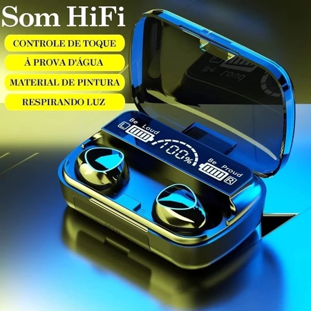 Fone De Ouvido Bluetooth Sem Fio TWS M10 9D Estéreo Hi-Fi Display LED Bateria De Longa Duração - 2