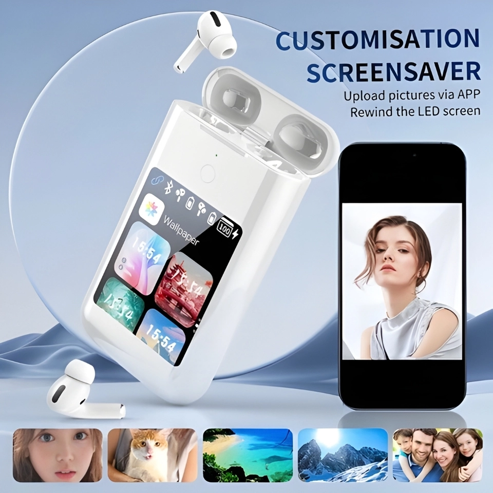 fone de ouvido 3in1 Power Bank Com Tela 2.8 Polegadas Bluetooth Com Muitas Funções J-60 - 2