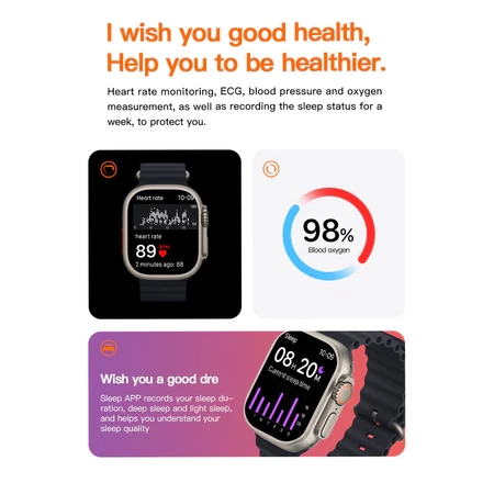 T800 Ultra 2 Series 9 Resposta Ao Gesto Smart Watch Carregador Sem Fio À Prova D'água - 4