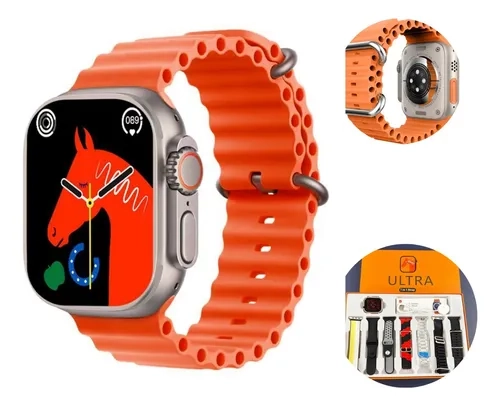 Smartwatch Relógio Inteligente 7 em 1 com 7 Pulseiras – Tela Infinita 2.01", Bluetooth 5.0, Monitor de Saúde e Chamadas - imagem 2