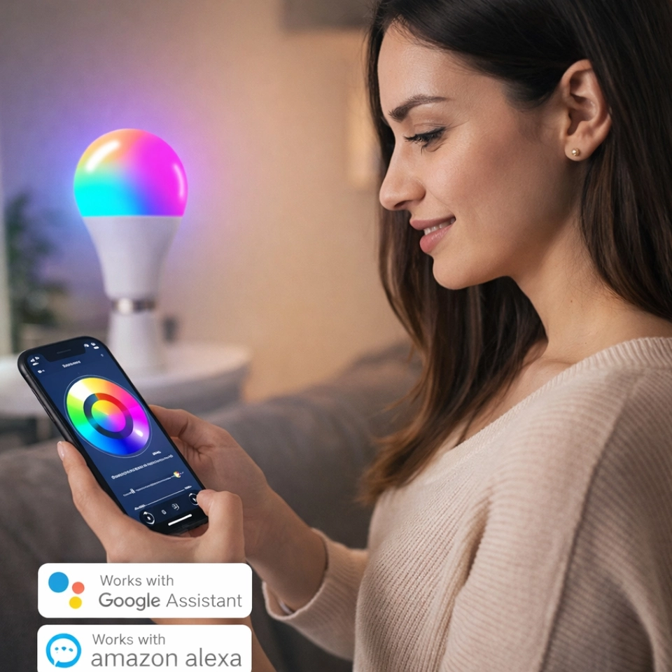 10W Lâmpada Inteligente Rgb Smart Life Tuya Para Alexa E Google Assistant SC-9412 - It-Blue - 7