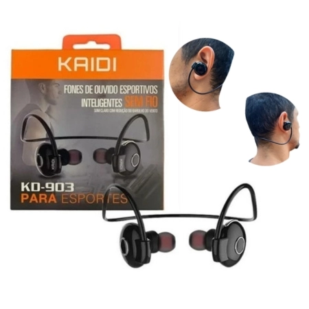Fone De Ouvido Kaidi Bluetooth Esportivo Inteligente Kd903 - 1