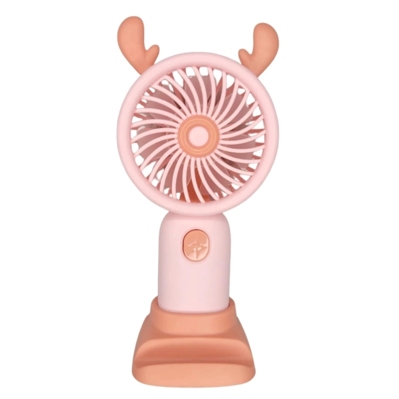 Ventilador Portátil Mini De Mão Mesa Recarregável Usb Com Cabo - 7