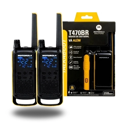Kit Rádios Talkabout Motorola 35km T470br - 1