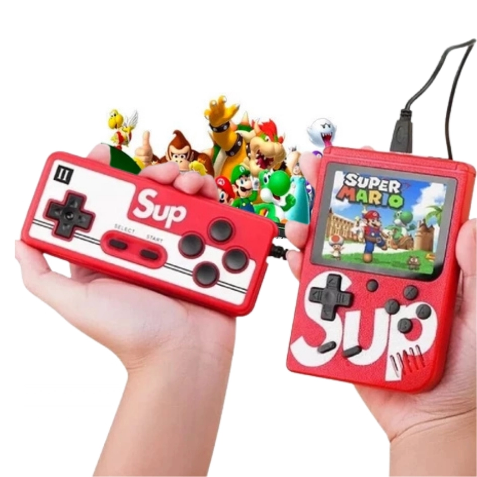 Mini Video Game Portátil Sup C/ 400 jogos + 1 Controle para 2 jogadores Console - 1