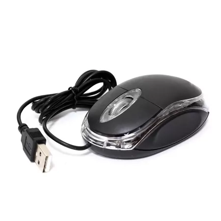 H'maston MS01 Mouse Com Fio Confortável Silencioso Modos 1000 Dpi 3 Botões com Led - imagem 1
