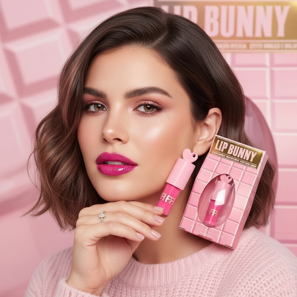 Franciny Ehlke Gloss Lip love hidratante labial de sabor lip bunny rosa gloss labial - 4