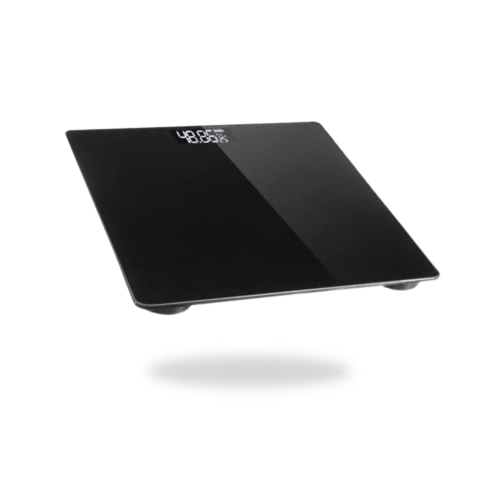 Balança Digital Corporal Pessoal de Banheiro Smart Tela LED Portátil Cinza Suporta Peso de Até 180kg - 3