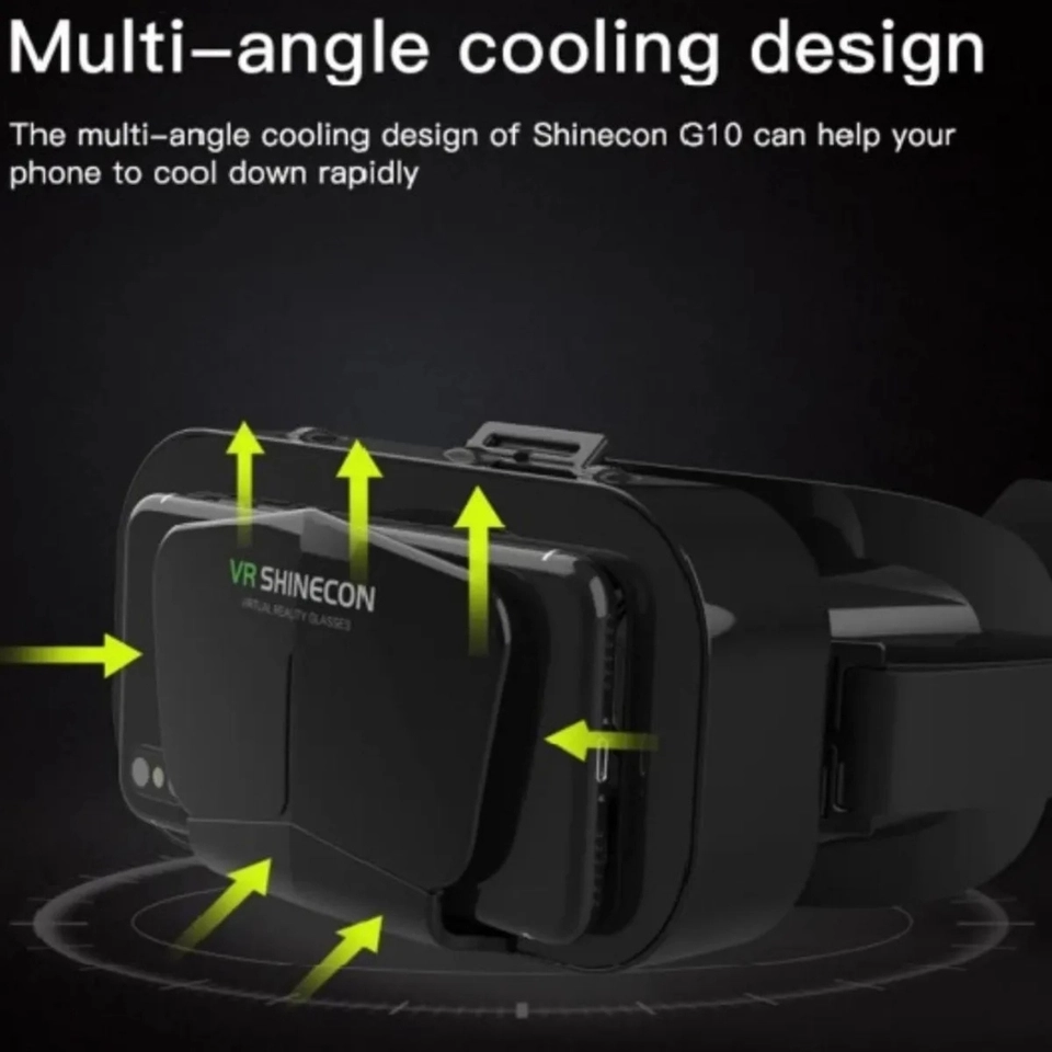 Óculos De Realidade Virtual Shinecon G10 P Jogos Smartphones - 5