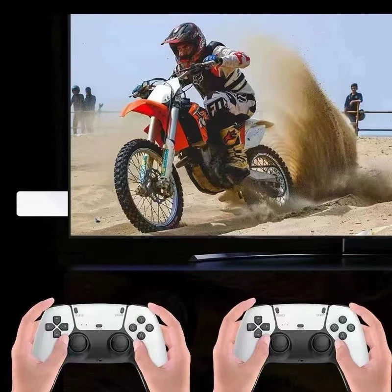 GameStick Retrô M15 PRO 4K Lançamento 64GB 20 mil Jogos Retrô Clássicos 2 Controles Sem Fio - 4