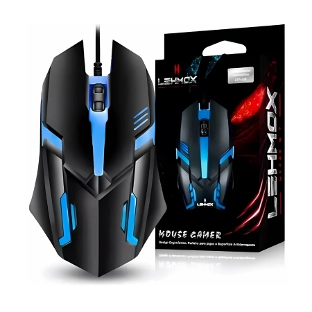 Mouse Gamer Usb 3200dpi Led Rgb Com Fio  - 1