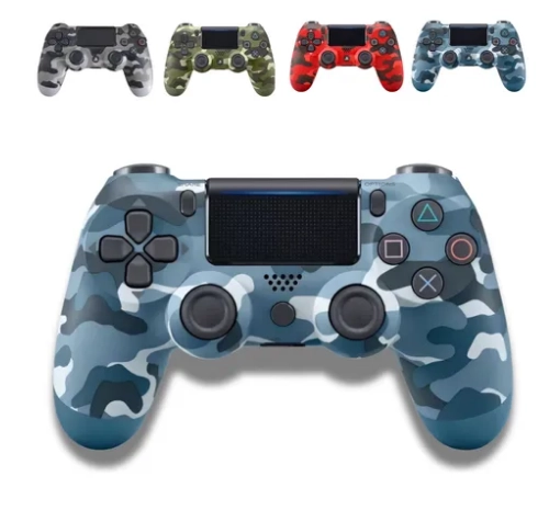 Controle camuflado compatível com Ps4 sem fio joystick com cabo carregável - 1