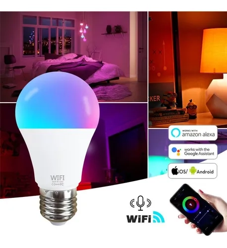 Lampada Colorida Inteligente Wifi Smart Alexa E Google - 2