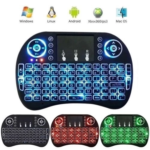 Mini Teclado Com Iluminação Para Smart Tv, Tablet, Xbox360/Ps3 MINI KEY - 4